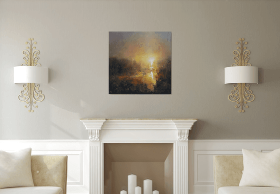 " Hazy Sunrise " SPECIAL PRICE / W 80 x H 80 cm