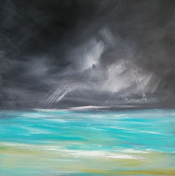 Tempestuous Teal (Seascape)