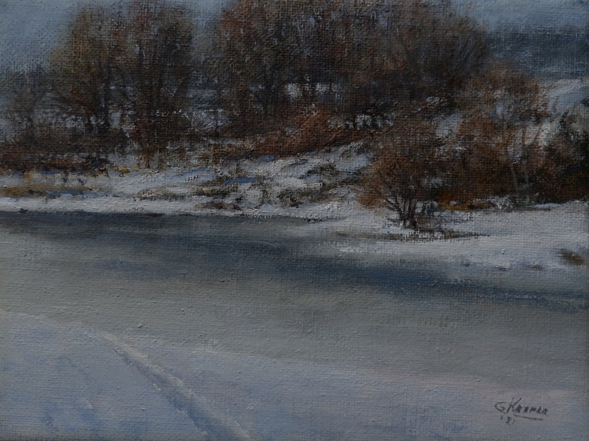 small winter landscape by Gerard Kramer