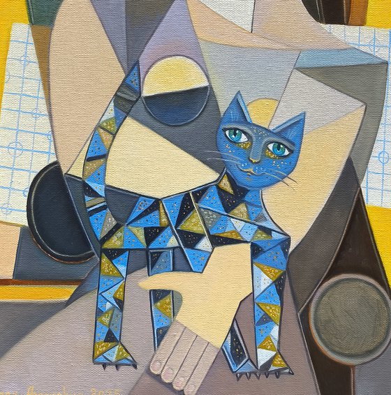 Girl and Her Cat