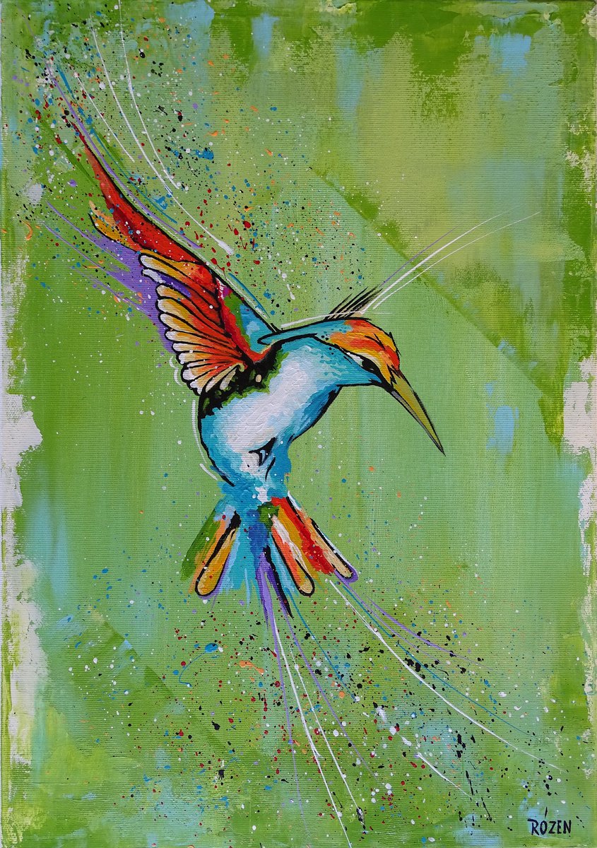 Hummingbird - 1 by Livien Rzen