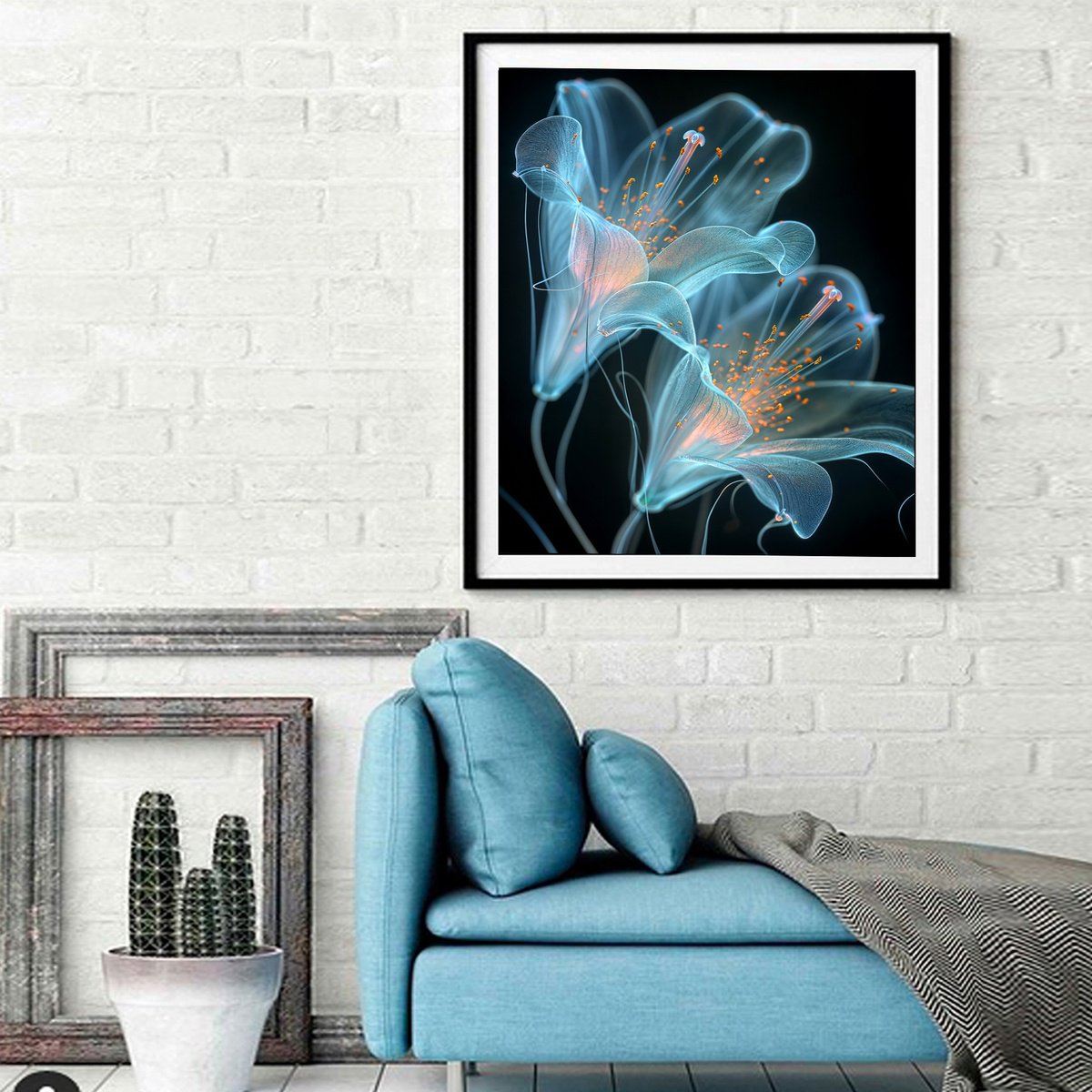 Photorealistic Botanical Photograph By Michael Filonow, 34 X 42", Translucent Lily