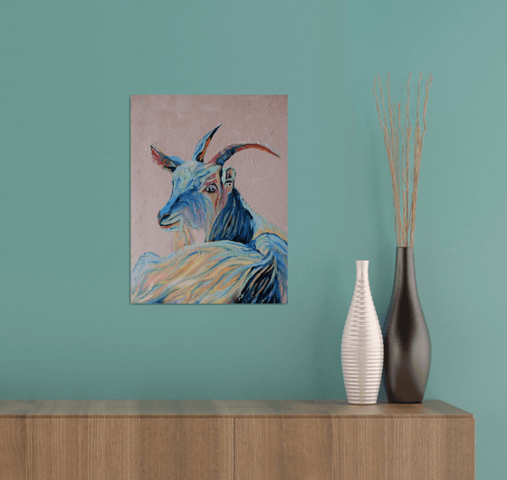 Rainbow goat