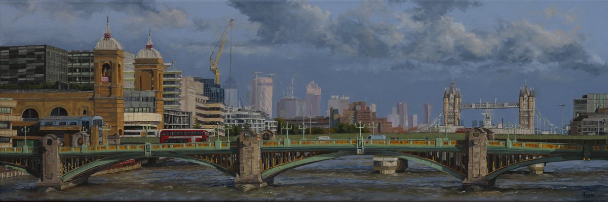 Southwark bridge, London by Tom Clay