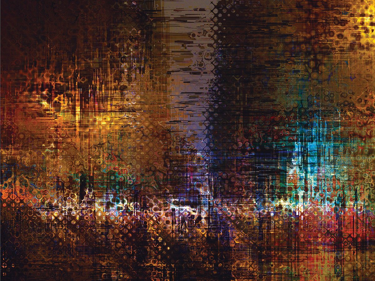 Abstract Cityscapes Print By Javier Diaz, 80 X 60, Ciudades Abstractas Viii/Xl Large Original Artwork, Original Artwork