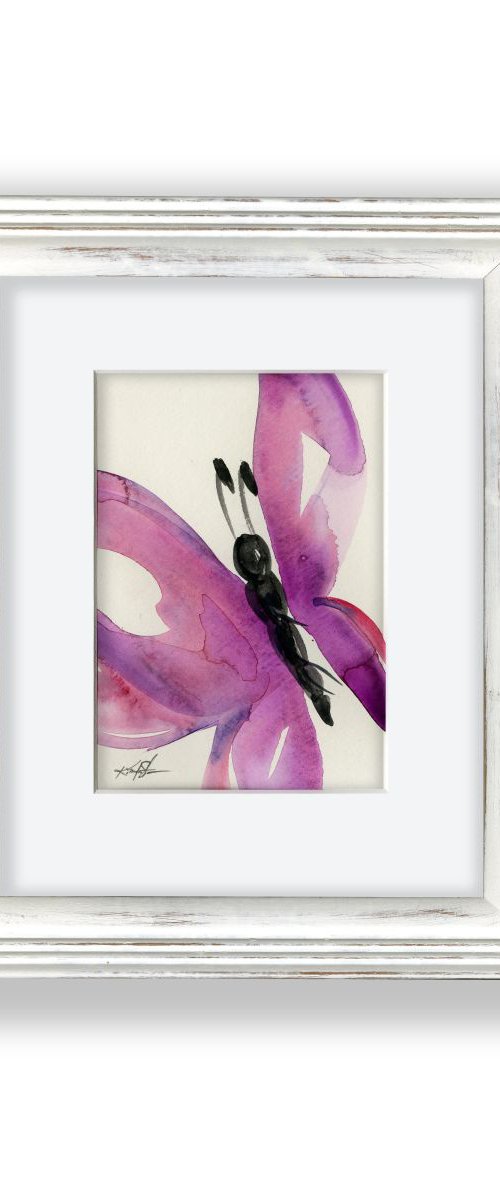 Butterfly Joy 13 - Framed Butterfly Painting by Kathy Morton Stanion by Kathy Morton Stanion