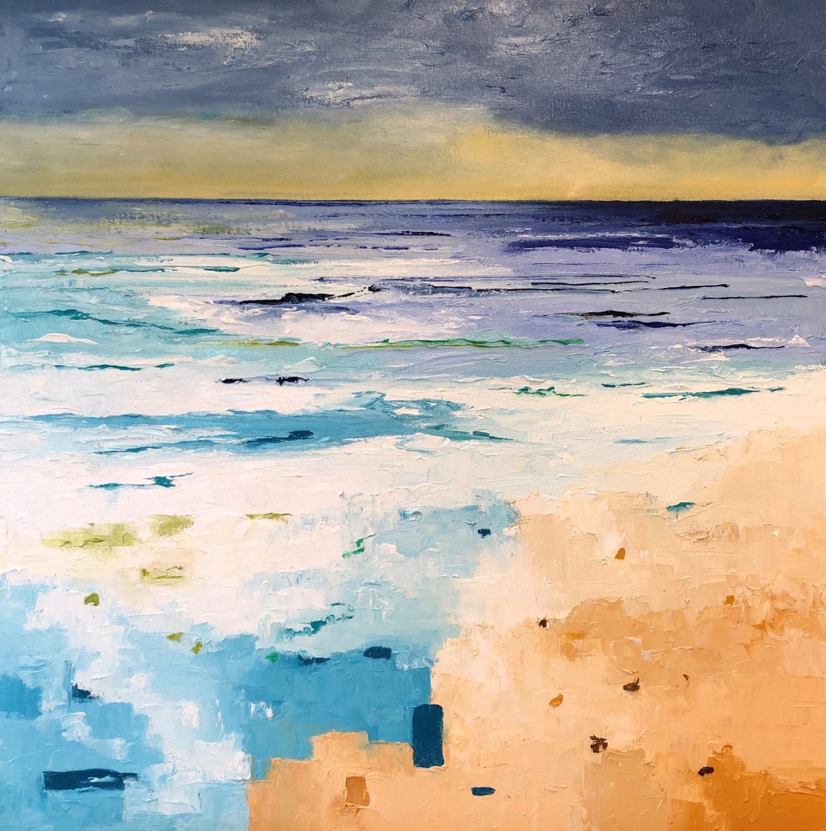 The Tide comes up the Beach by Ann Palmer