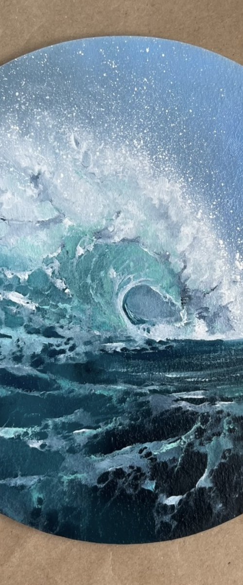 Turquoise wave by Myroslava Denysyuk