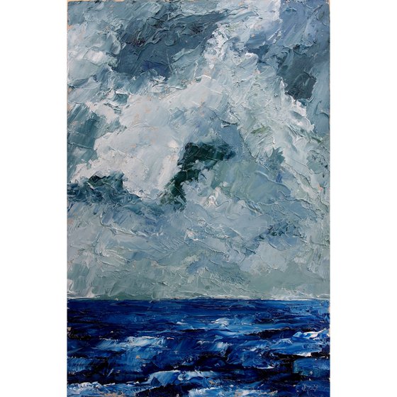 Seascape, Stormy Skies