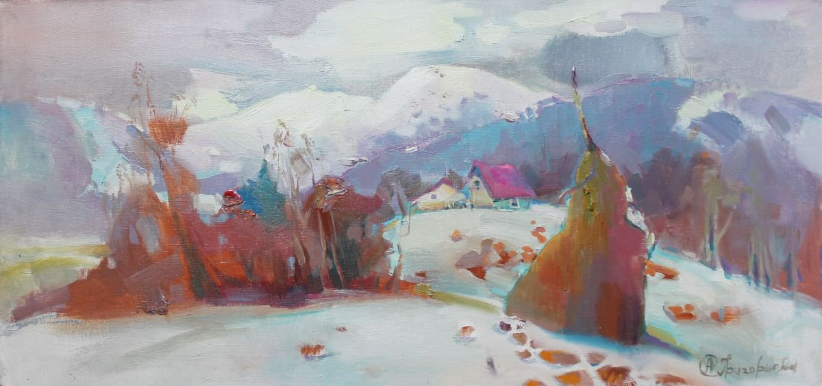 Bluish Wind By Anastasiia Grygorieva, 37 X 18, Artwork For Sale On Artfinder