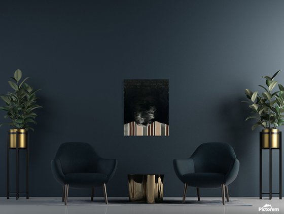 Abstract Portrait in Black — Silent Presence