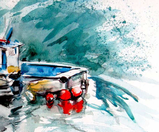 Shore with boats