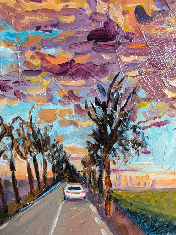 STORMY SKY OVER FAVORITE ROAD