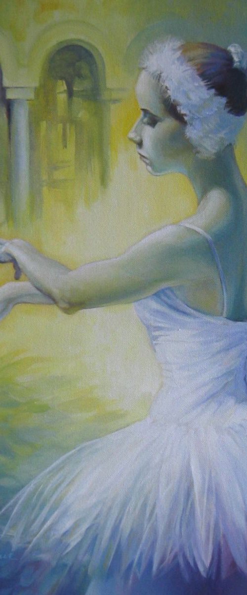 Swan dance - ballet art by Elena Oleniuc