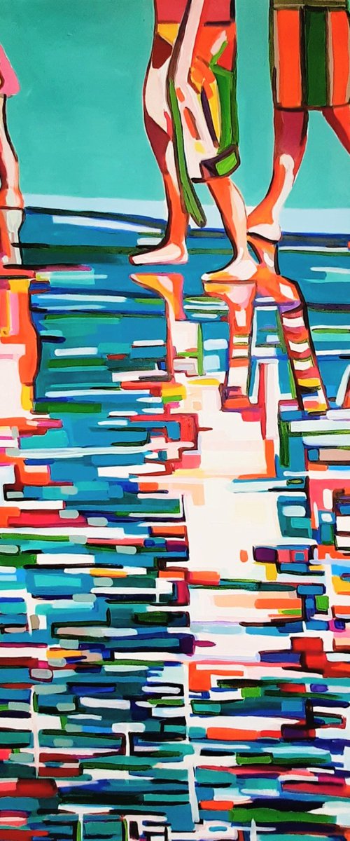 At the beach / 100 x 70 cm by Alexandra Djokic