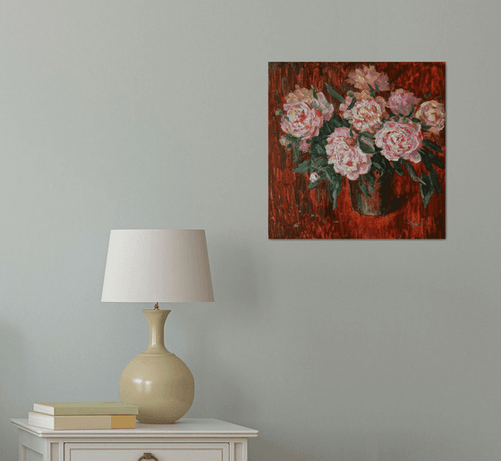 Peonies in Amber