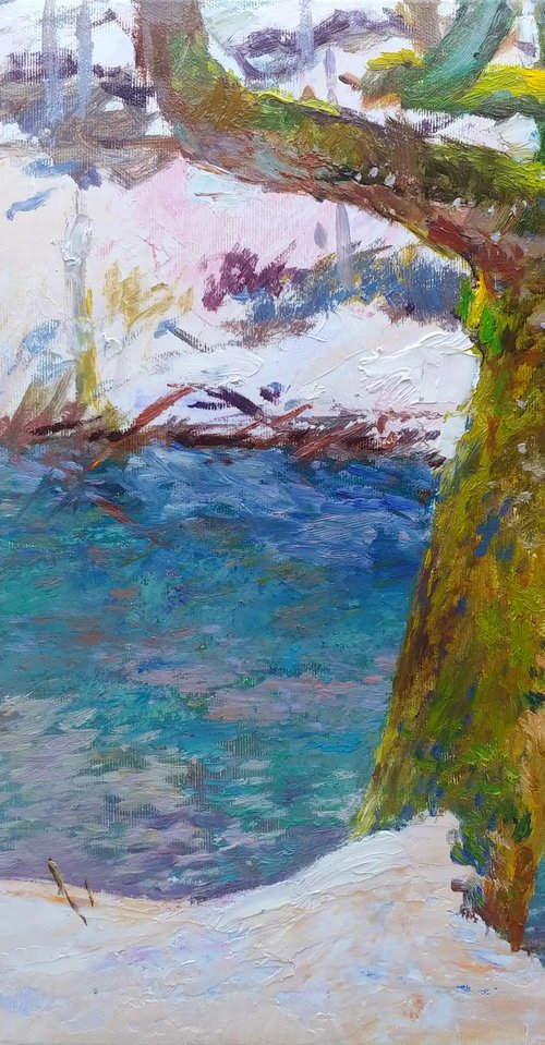 Deep water of the Carpathian rivers. by Svitlana Gunchenko