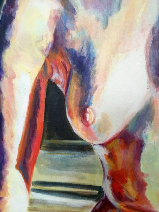 Nude Dancer series, one of a subset-"Bookends"