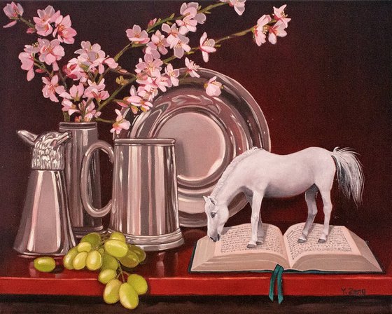 Miniature horse still life