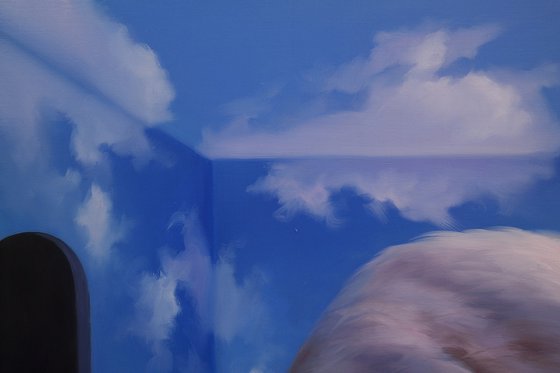 "On the edge of a blue dream"