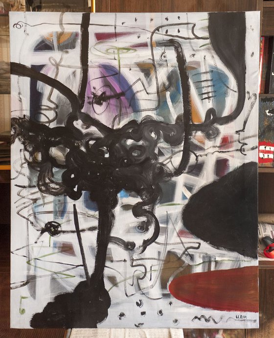 Ace of cups. abstract painting