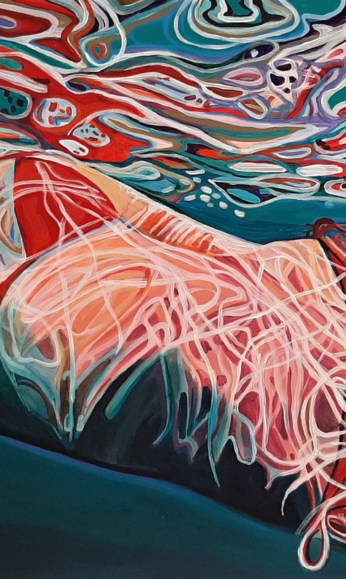 Underwater / 100 x 70 cm by Alexandra Djokic