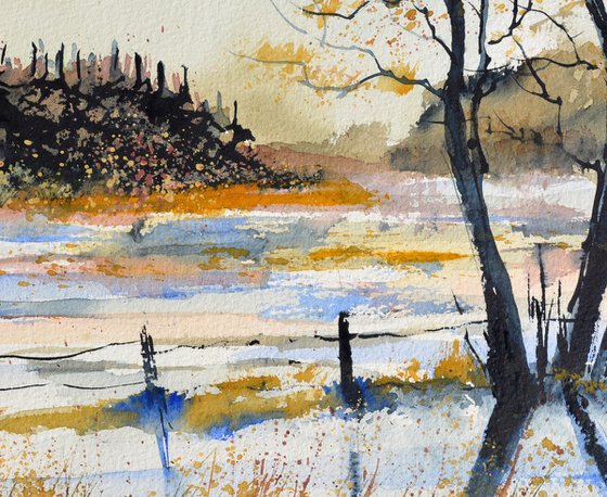 Winter light-watercolor