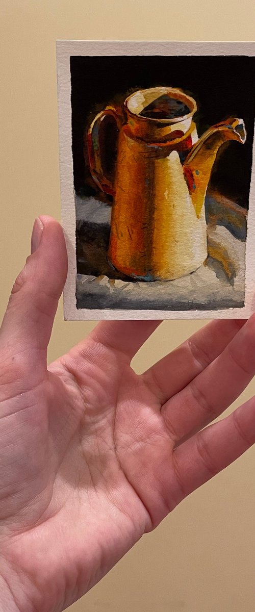 Jug - ACEO (Art Cards Editions and Originals) by Samira Yanushkova