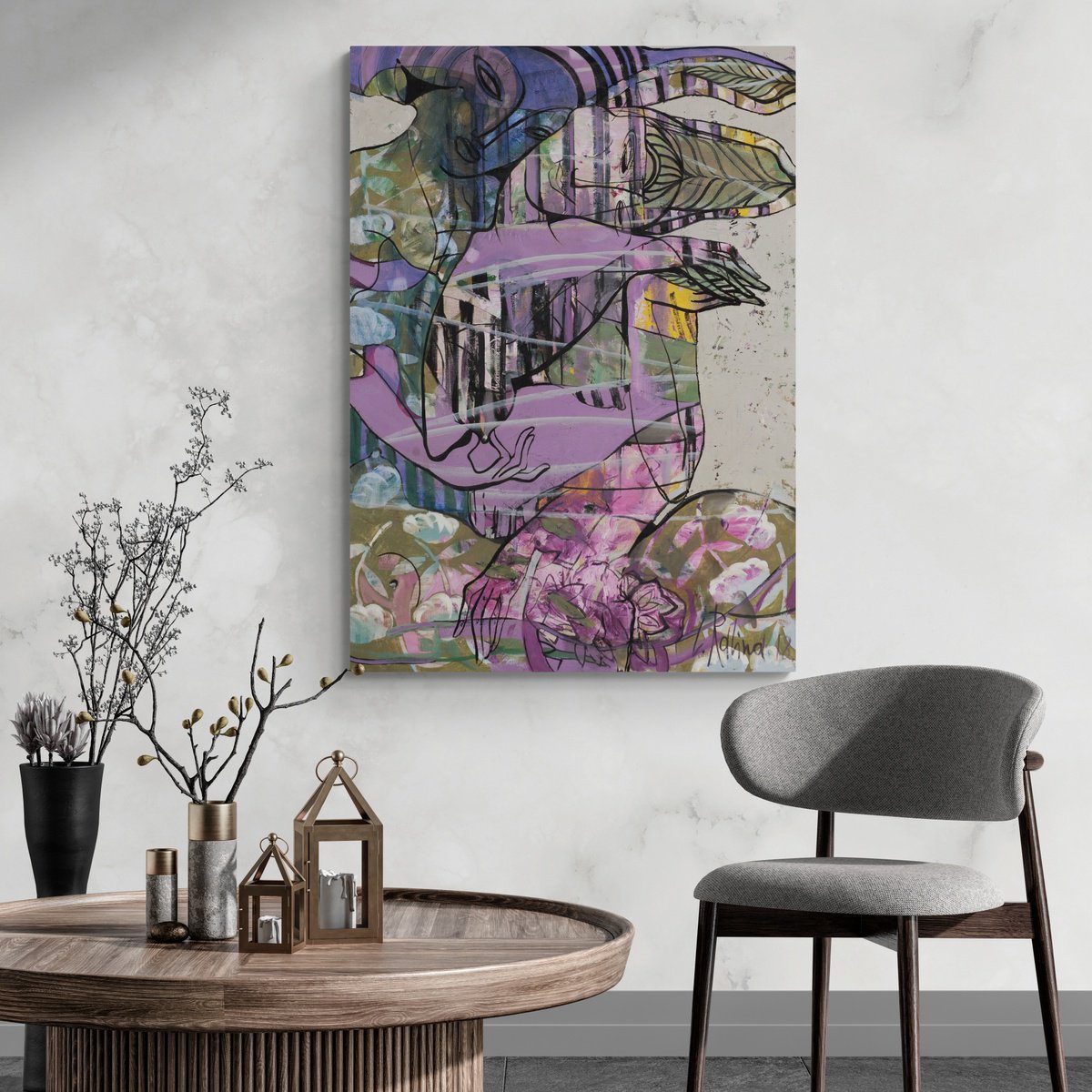 Expressive Oil Painting , You Are The Only One For Me By Yelena Ralina, 31 X 47, Artwork For Sale On Artfinder