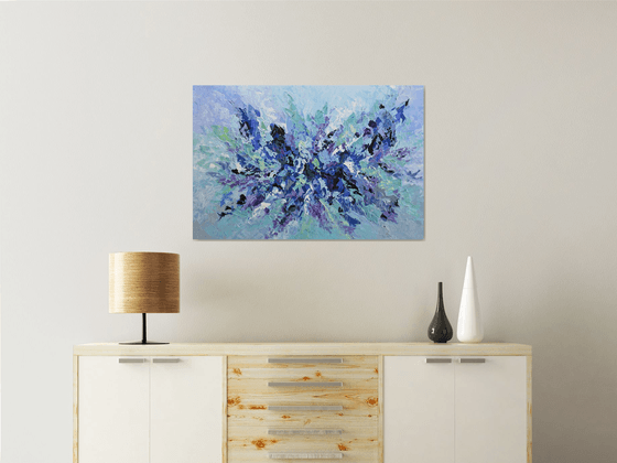 Lilac Blossom - Abstract Acrylic Painting