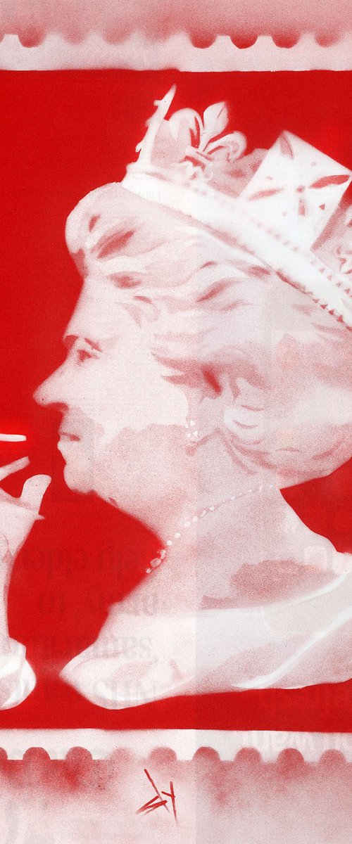 SPLIFF QUEEN (RED ON URBOX). by Juan Sly