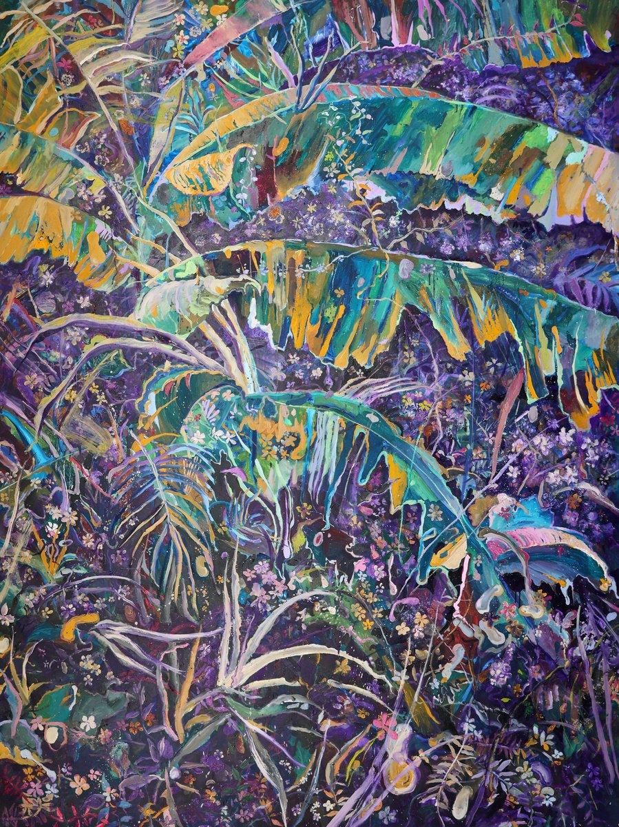 Expressive Landscape Oil Painting By Dominic Virtosu, 59 X 79, Exploration, Original Artwork