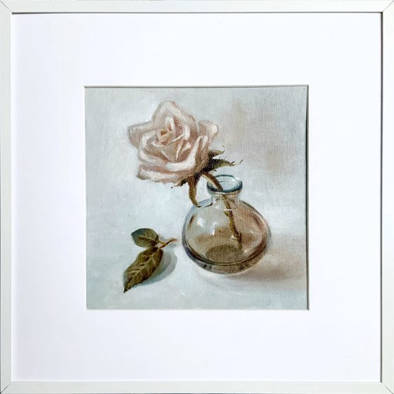 Rose in a Glass Vase