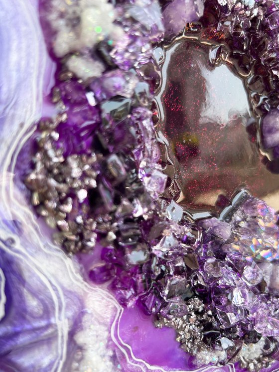 Geode Slice Amethyst luck.