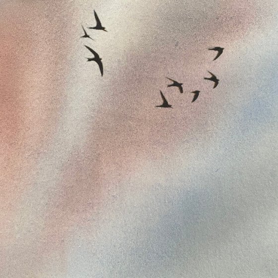 Swallows in Flight