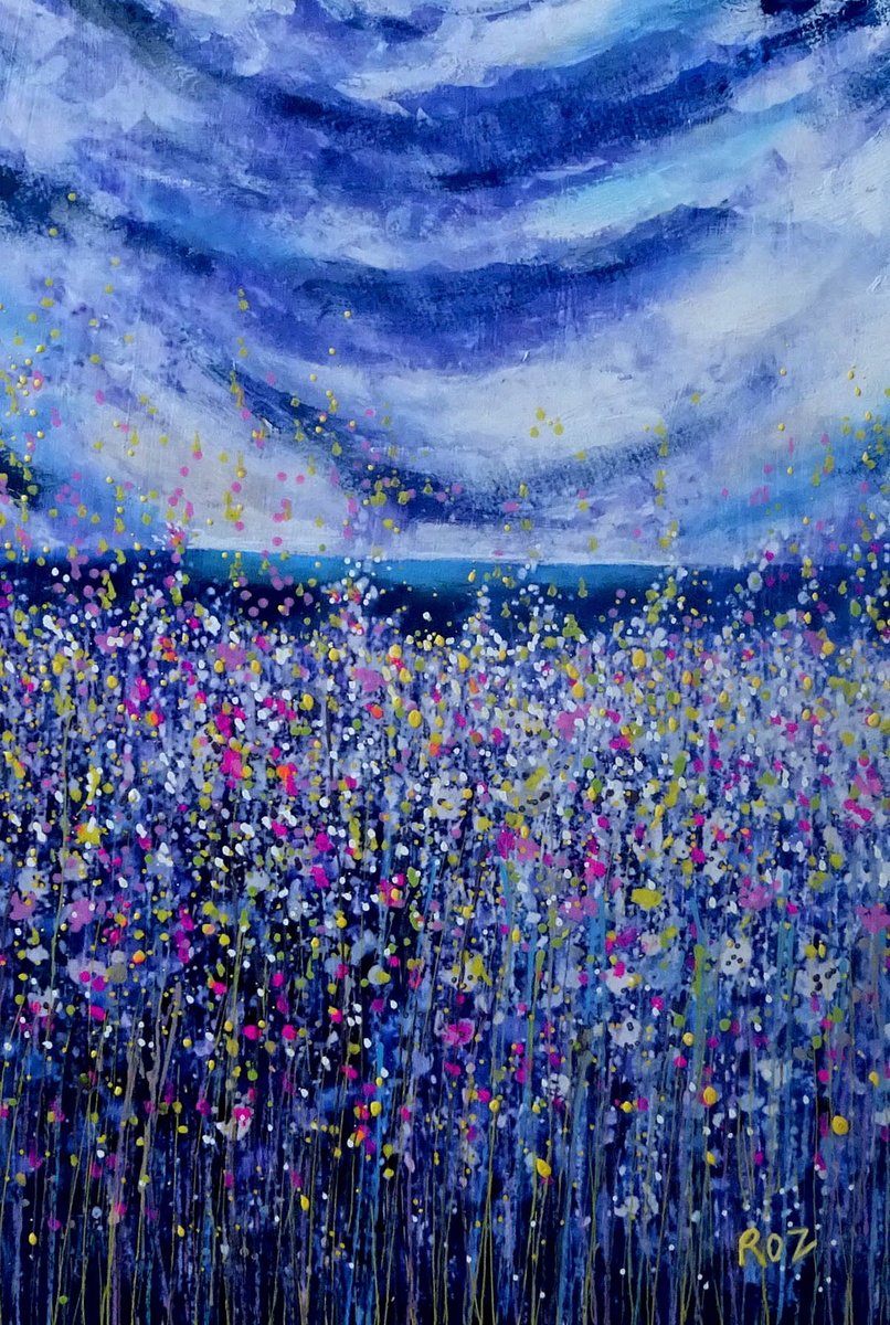 Wildflower Meadow  27 by Roz Edwards