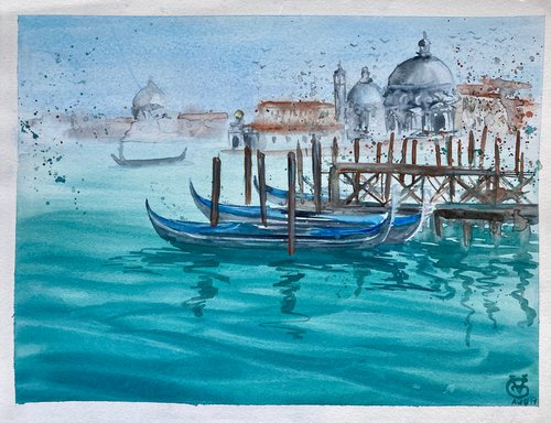Grand Canal Turquoise by Valeria Golovenkina