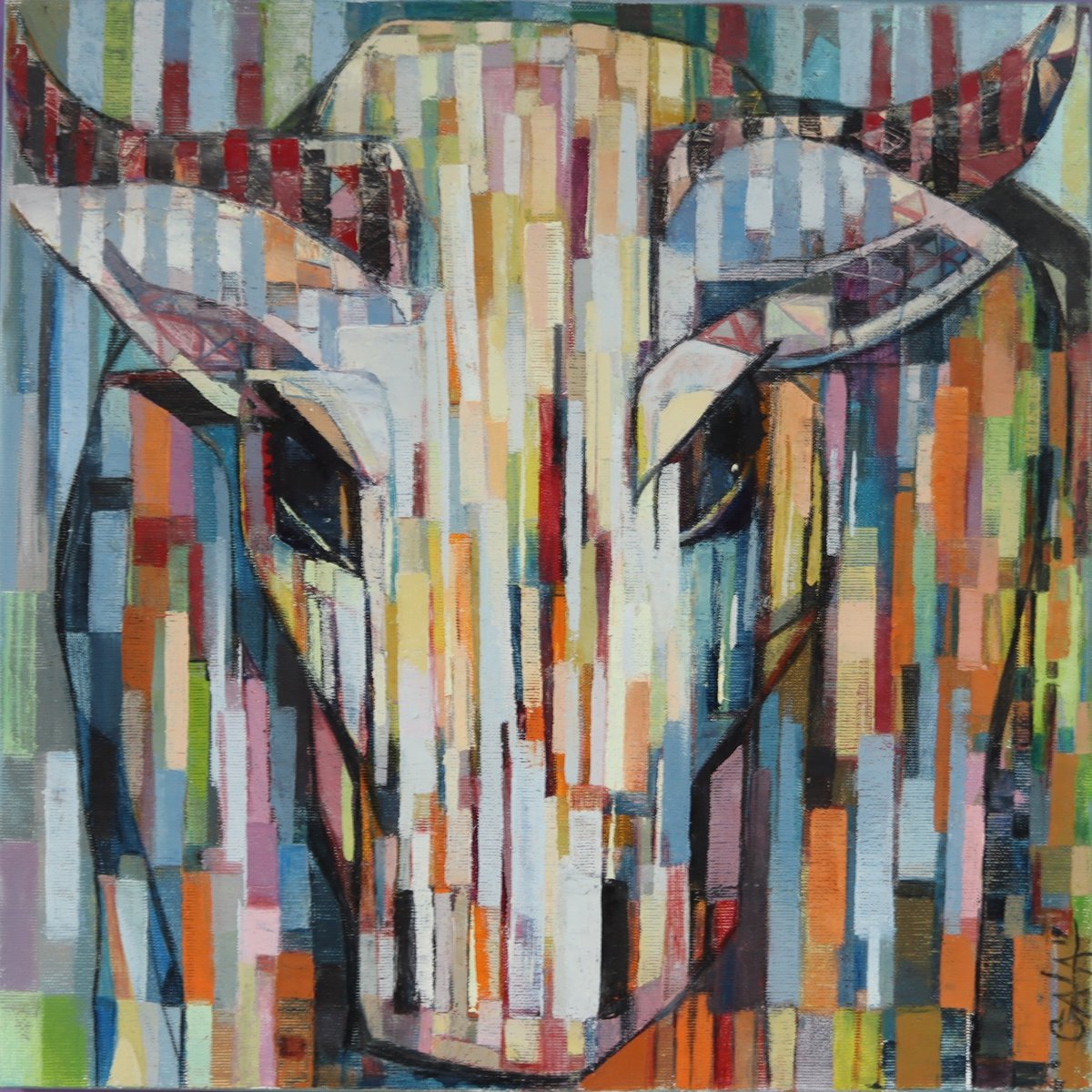 Expressive Oil Painting , Fury By Galya Koleva, 16 X 16, Artwork For Sale On Artfinder