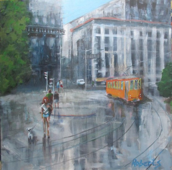 Milan - Summer rain - large decor cityscape