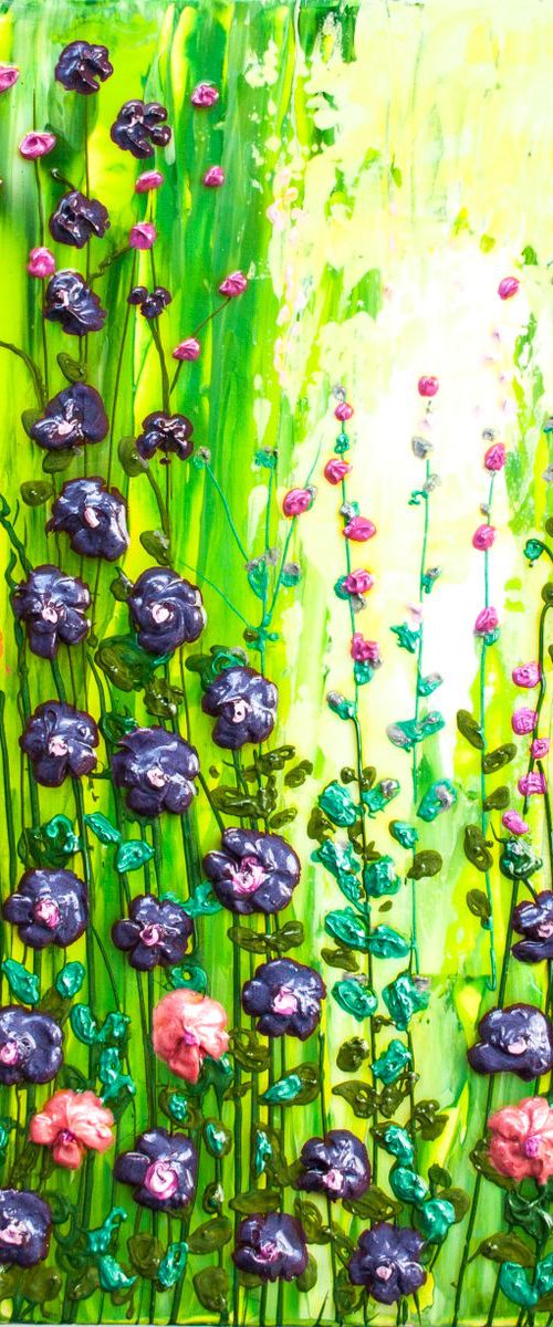Abstract Flowers 2 by Jackie Ward