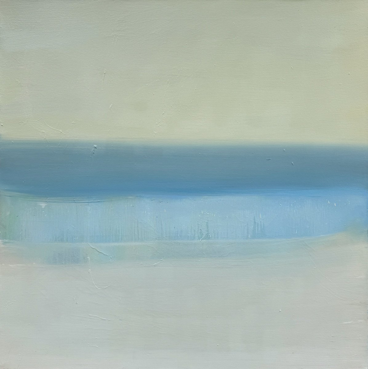 Abstract Oil Painting By Zakhar Shevchuk, 30 X 30", Mist Iii, Original Artwork