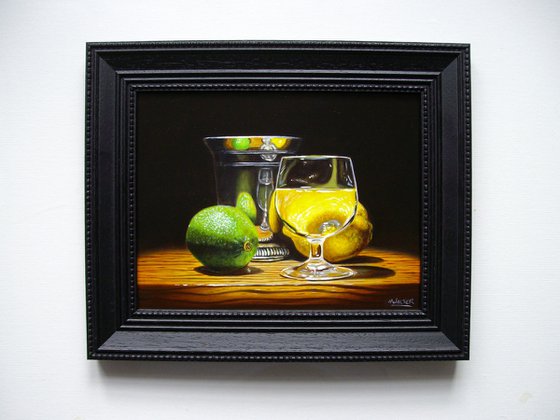Silver lime and lemon