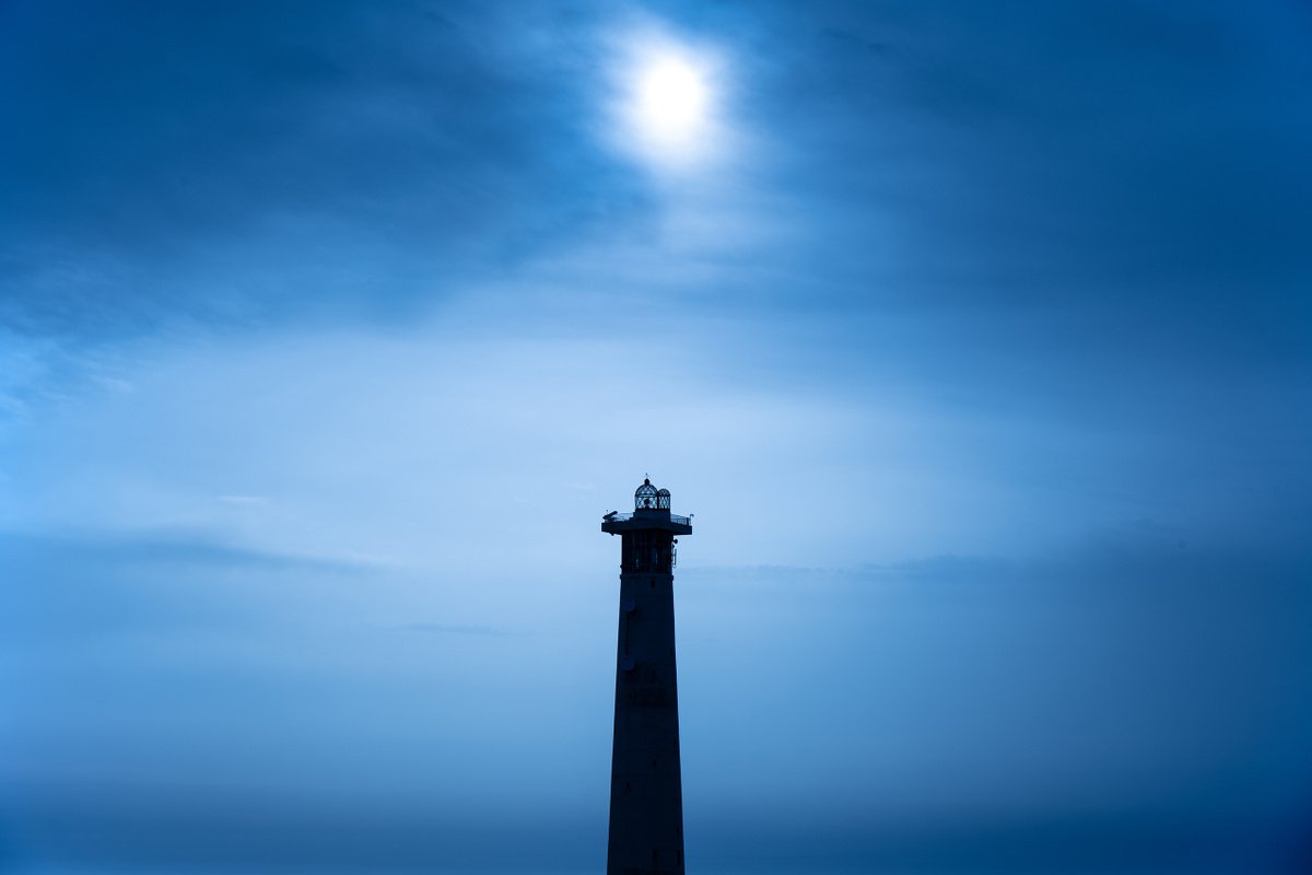 Photorealistic Landscape Photograph By Andrew Lever, 60 X 40, The Blue Lighthouse, Original Artwork