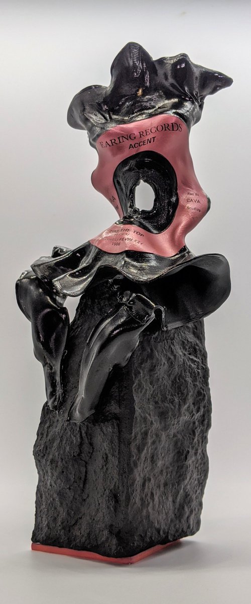 Vinyl Music Record Sculpture - "Over the Top" by Seona Mason
