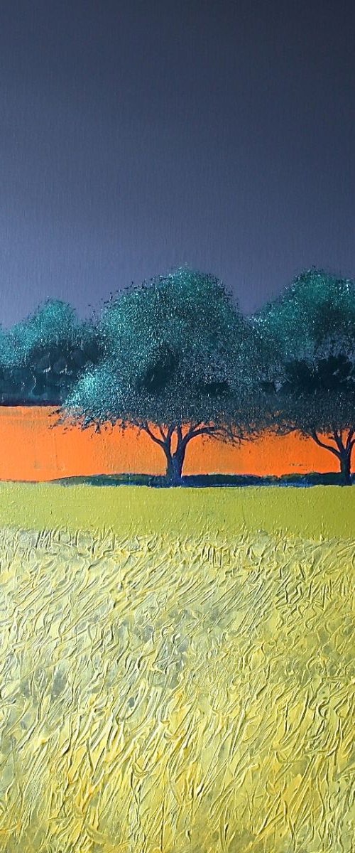 2 Trees Twilight 3 by Simon Jones