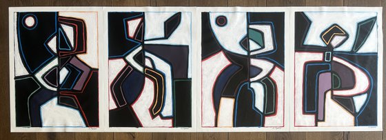 Dancing in Sync (Set of 4)