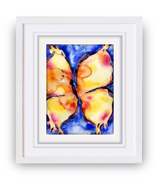 Butterfly Fantasy No. 4 - Abstract Butterfly Watercolor Painting