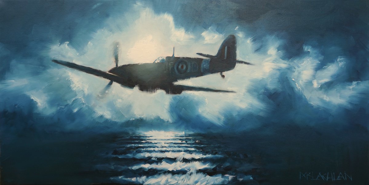 Impressionistic Landscape Oil Painting By Scott Mclachlan, 39 X 20", Homeward Bound, Original Artwork