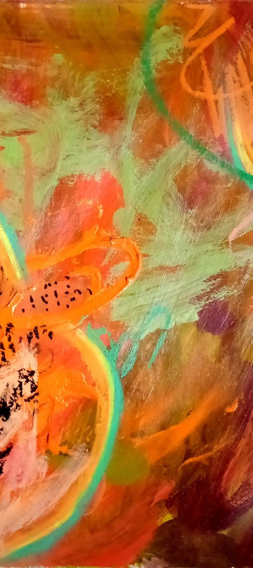 Abstract Papaya #1/2021 by Valerie Lazareva