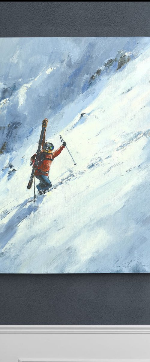 Difficult climb by Olha Laptieva